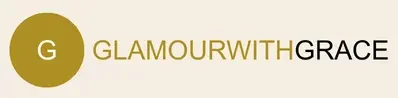 A logo of Glamour with Grace content