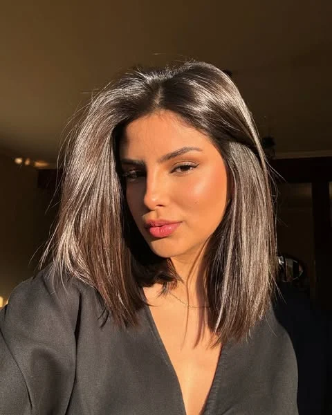 Long bob hairstyle 13 Sleek Long Bob