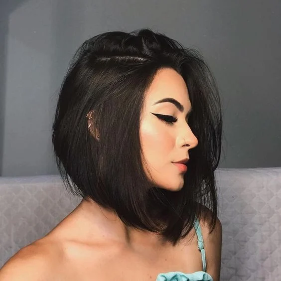 Long bob hairstyle 15 chic angled inverted lob