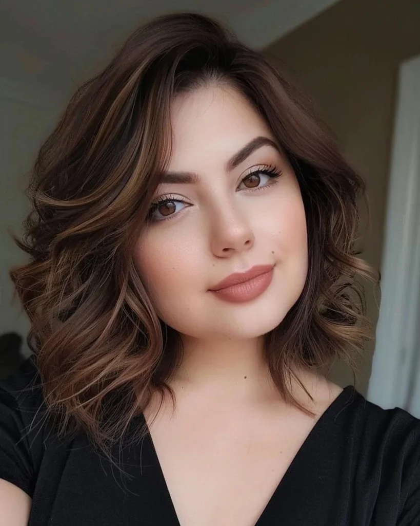 Long bob hairstyle 19 tousled wave lob